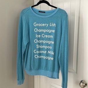Blue Wildfox Sweatshirt. No stains or rips. Super soft & in excellent condition!